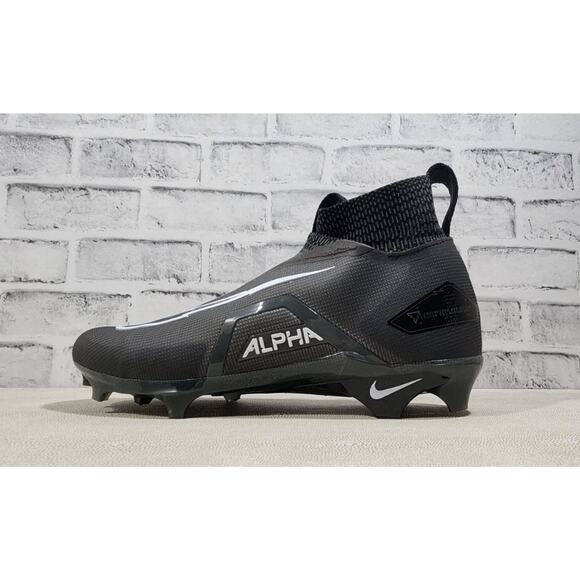 Nike Alpha Menace Elite 3 Black Football Cleats CT6648-010 MEN'S SIZE 11.5 - Picture 1 of 6